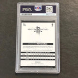2014-15 Panini Hoops #124 Donatas Motiejunas Signed Card AUTO PSA Slabbed Rocket