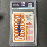 1993-94 Fleer #39 Terrell Brandon Signed Card Auto PSA Slabbed Cavaliers