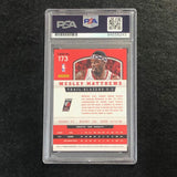 2012-13 Panini Basketball #173 Wesley Matthews Signed Card Auto PSA Slabbed Trail Blazers