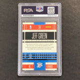 2010-11 Classics Basketball #34 Jeff Green Signed Card AUTO PSA/DNA Slabbed Thun