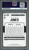 2015-16 NBA Hoops #293 Tyus Jones Signed Card AUTO PSA Slabbed RC Minnesota Timb