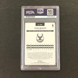 2016-17 NBA Hoops #164 John Henson Signed Card AUTO PSA Slabbed Bucks