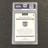 2016-17 NBA Hoops #279 Malachi Richardson Signed Card AUTO PSA Slabbed RC Kings