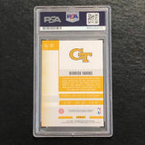 2015-16 Contenders Draft Picks #27 Derrick Favors Signed Card AUTO PSA Slabbed G