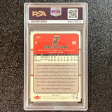 2006-07 NBA Fleer #25 Travis Outlaw Signed Card AUTO PSA Slabbed Portland Trail