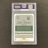 2016-17 Donruss Basketball #9 John Henson Signed Card AUTO PSA Slabbed Bucks