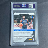 2018-19 Prizm #290 Wesley Matthews Signed Card AUTO PSA Slabbed Mavericks