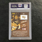 2015-16 Contenders Draft Picks #4 Al-Farouq Aminu Signed Card AUTO PSA Slabbed W