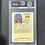 1999-00 Skybox NBA Hoops #178 Theo Ratliff Signed Card AUTO PSA Slabbed 76ers