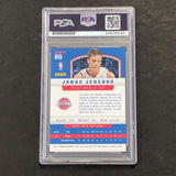 2012-13 Panini #86 Jonas Jerebko Signed Card Auto PSA Slabbed Pistons