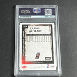 2008-09 Fleer #164 Travis Outlaw Signed Card AUTO PSA Slabbed Portland Trail Bla