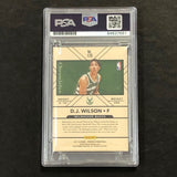 2017-18 Panini Chronicles #173 D.J. Wilson Signed Card AUTO PSA/DNA Slabbed Buck