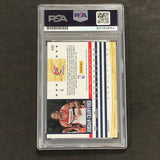 2011-12 Panini NBA Hoops #242 Jordan Crawford Signed Card AUTO PSA Slabbed Wizar