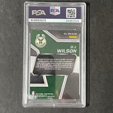 2017-18 Prizm #EM-DJW D.J. Wilson Signed Card AUTO PSA/DNA Slabbed Bucks