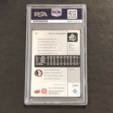 2011-12 SP Authentic #38 Chris Singleton Signed Card AUTO PSA Slabbed Florida St