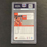 2009-10 Upper Deck Basketball #20 Vladimir Radmanovic Signed Card AUTO PSA Slabb