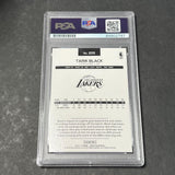 2016-17 Panini Hoops #205 Tarik Black Signed Card AUTO PSA Slabbed Lakers