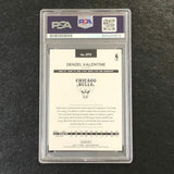 2017-18 Donruss Basketball #24 Denzel Valentine Signed Card AUTO PSA Slabbed RC