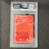 2005 Topps Bowman Chrome #66 Chris Duhon Signed Card PSA Slabbed Bulls