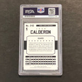2015-16 NBA Hoops #243 Jose Calderon Signed Card AUTO PSA Slabbed Knicks