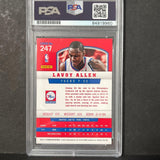 2012-13 PANINI #247 LAVOY ALLEN Signed Card AUTO PSA Slabbed 76ers