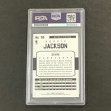 2015-16 NBA Hoops #58 Reggie Jackson Signed Card AUTO PSA Slabbed Pistons