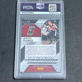 2016-17 Panini Prizm #276 Mason Plumlee Signed Card AUTO PSA Slabbed Trail Blaze