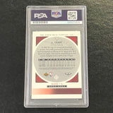 2003-04 Upper Deck Standing O #2 Jason Terry Signed Card AUTO PSA Slabbed Hawks