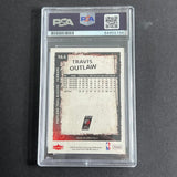 2008-09 Fleer #164 Travis Outlaw Signed Card AUTO PSA Slabbed Portland Trail Bla