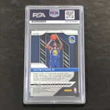 2018-19 Panini Prizm #212 Jacob Evans Signed Card Auto PSA Slabbed Warriors