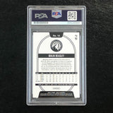2020-21 NBA Hoops #14 Malik Beasley Signed Card AUTO PSA/DNA Slabbed Timberwolve