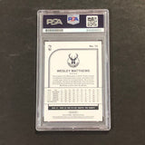 2019-20 NBA Hoops #75 Wesley Mathews Signed Card PSA Slabbed Bucks