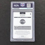 2016-17 NBA Hoops #5 Ish Smith Signed Card AUTO PSA Slabbed Pistons
