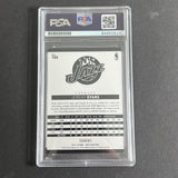 2014-15 NBA HOOPS #100 Jeremy Evans Signed Card AUTO PSA Slabbed Jazz