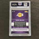 2015-16 Panini Prizm #117 Tarik Black Signed Card AUTO PSA Slabbed Lakers