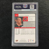 2009-10 Upper Deck #184 Anthony Parker Signed Card AUTO PSA Slabbed Raptors