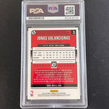 2018-19 Panini Donruss Optic #43 Jonas Valanciunas Signed Card AUTO PSA Slabbed