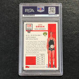 2007 TOPPS 1957-58 #115 Jeff Green Signed Card AUTO PSA/DNA Slabbed Sonics