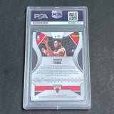 2019-20 Panini Prizm #217 Thaddeus Young Signed Card AUTO PSA Slabbed Bulls
