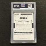 2015-16 NBA Hoops #293 Tyus Jones Signed Card AUTO PSA Slabbed RC Minnesota Timb
