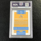 2017-18 Donruss Optic Blue Velocity #40 Emmanuel Mudiay Signed Card AUTO PSA Sla