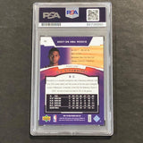 2007-08 Upper Deck NBA Rookie #22 D.J. Strawberry Signed Card AUTO PSA Slabbed S
