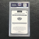 2016-17 NBA Hoops #223 Langston Galloway Signed Card AUTO PSA Slabbed Pelicans