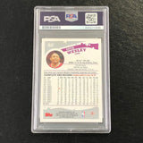 2005 Topps #92 David Wesley Signed Card AUTO PSA Slabbed Rockets