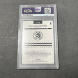 2016-17 NBA Hoops Blue #112 Jonas Valanciunas Signed Card AUTO PSA Slabbed Rapto