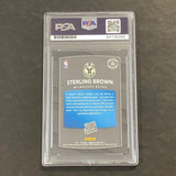 2017-18 Donruss Rated Rookie #165 Sterling Brown Signed Card PSA/DNA Slabbed RC
