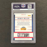 2012-13 Panini NBA Hoops #20 Quincy Miller Signed AUTO PSA Slabbed Nuggets