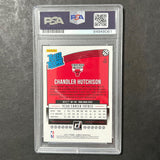 2018 Donruss Rated Rookie #166 Chandler Hutchison Signed Card AUTO PSA Slabbed R