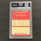 2004-05 Fleer Tradition #120 ERICK DAMPIER Signed Card AUTO PSA Slabbed Dallas M