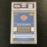 2015-16 Panini Prizm #76 Jose Calderon Signed Card AUTO PSA Slabbed Knicks